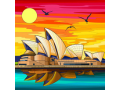 Flat logo example